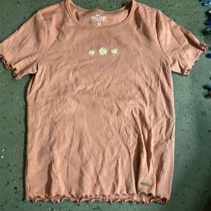 hollister pink shirt size medium